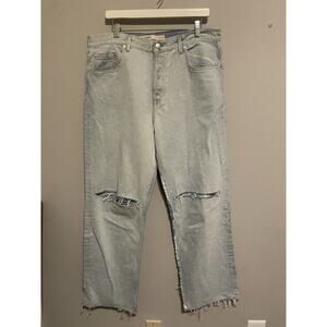 GRLFRND Bella Low Rise Boyfriend‎ Jeans Distressed Button Fly Echo Park Size 31